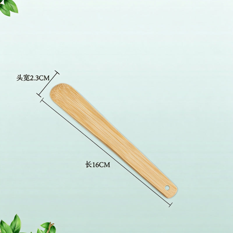 Dumpling filling spatula bamboo straight paddle hanging hole