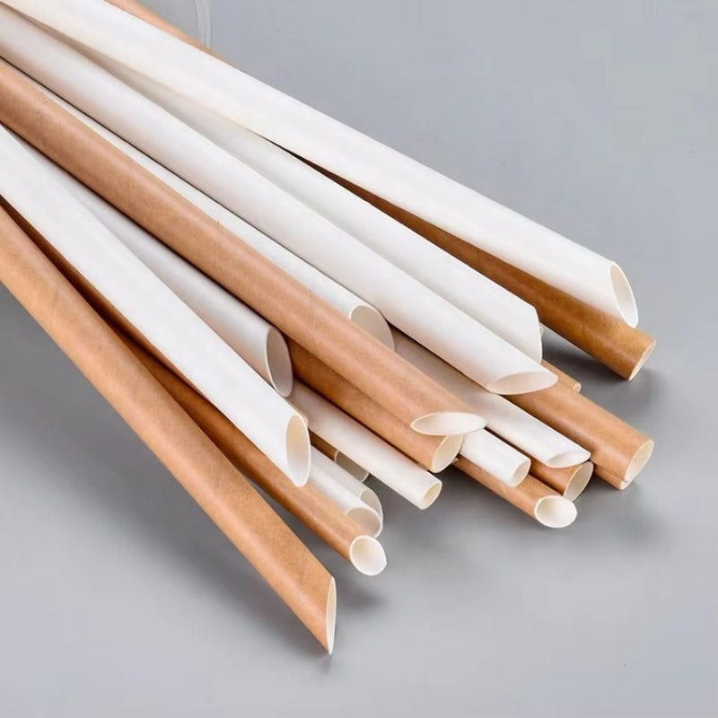 Complete Custom Paper Straw Series - 6/8/12mm Biodegradable & Individually Wrapped