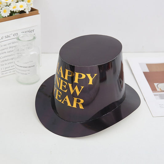 New Year‘s Eve Party Hats – Paper Lincoln Top Hat for Celebration, Festive Headwear for Birthday & Magic Party Decor