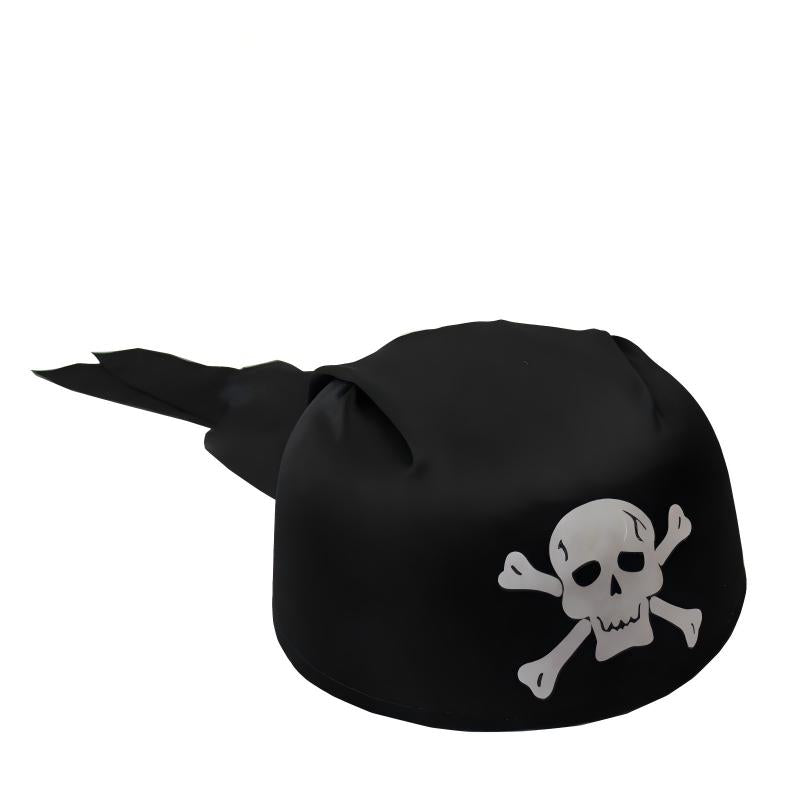 Pirate Captain Hat & Zorro Hat – Halloween Costume Accessory for Adults & Kids (Black Round / Silver/Gold Skull & Pumpkin / Lace Captain / Adult & Kid Sizes)