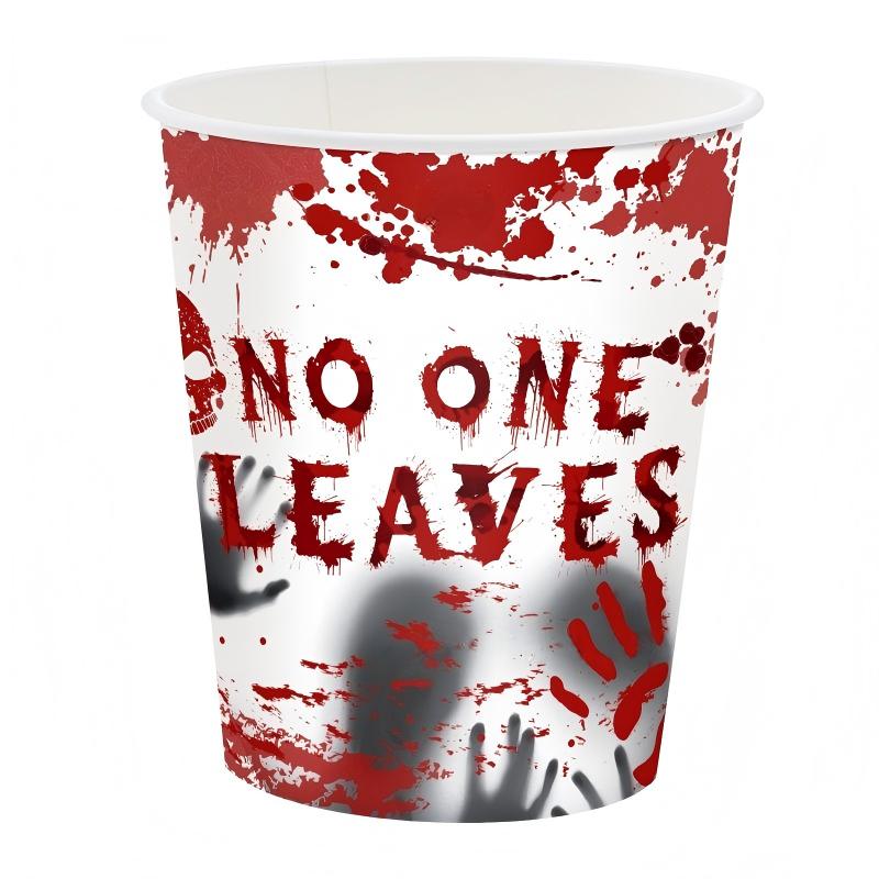 Bloody Hand Halloween Party Set – Disposable Plates, Tablecloth & Napkins for Spooky Birthday, Haunted Decor & Easy Cleanup