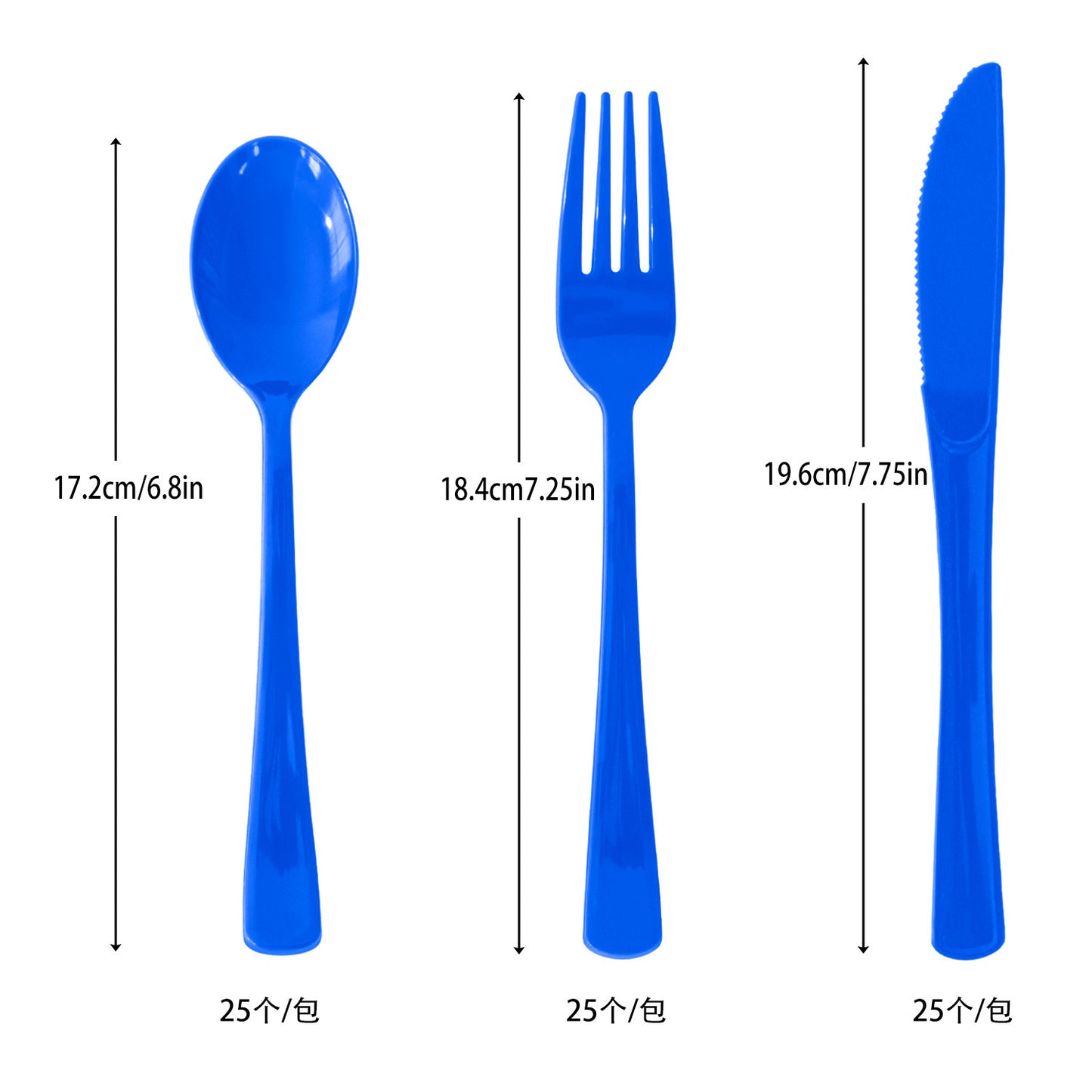 2026 Graduation Party Tableware Set | Disposable Plates, Napkins, Cutlery & Tablecloth | Black & Blue Theme