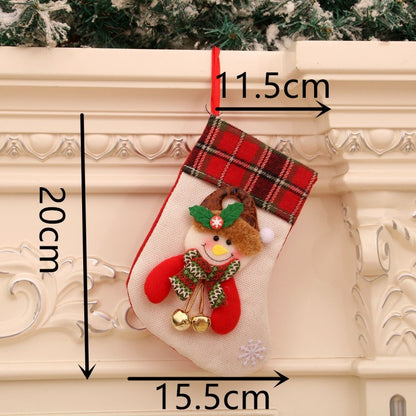 Christmas Stocking & Gift Bag Set – Small Stocking Ornaments for Tree Hanging Decor, Holiday Pouch for Candy & Presents