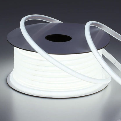 COB LED strip light cool white illuminated coiled spool reel