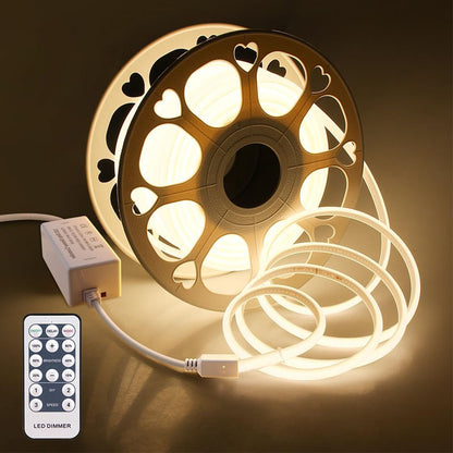 COB LED strip light warm white spool with remote control