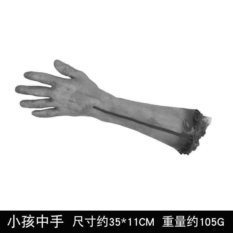 Haunted House Prop Set – Fake Severed Hand, Bloody Foot & Simulated Heart for Escape Room, Bar & Halloween Prank Decor