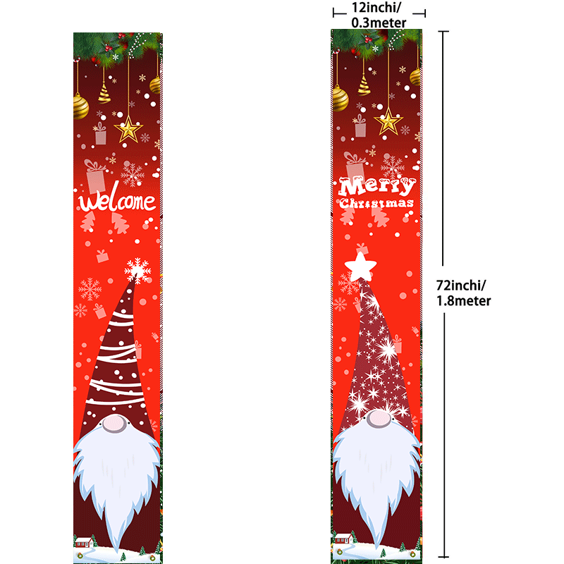Christmas Door Curtain & Hanging Tapestry – Festive Cloth Banner with Snowflake, Santa or Tree Design for Doorway, Window & Wall Decor