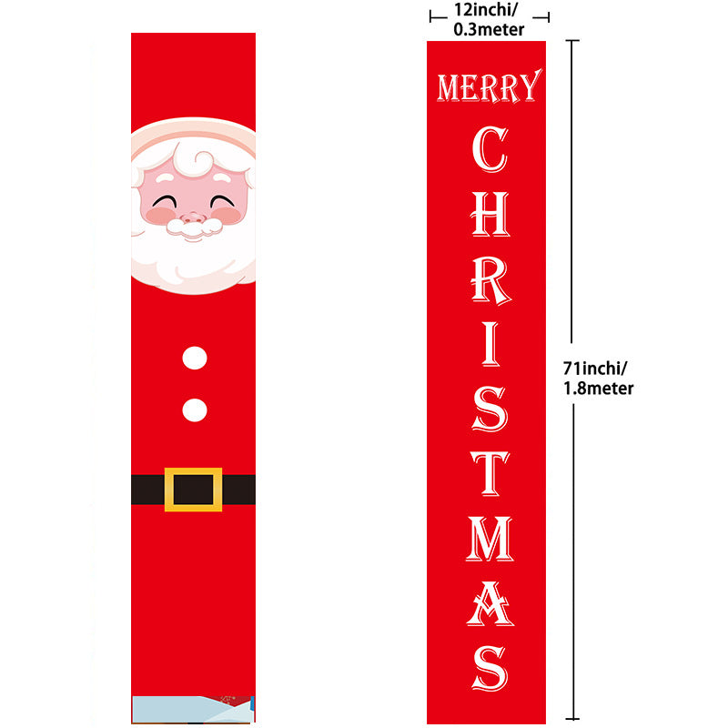 Christmas Door Curtain & Hanging Tapestry – Festive Cloth Banner with Snowflake, Santa or Tree Design for Doorway, Window & Wall Decor