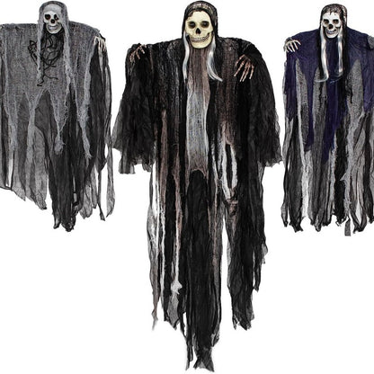 💀 Halloween Hanging Ghost Decor | Haunted House Props | 3-Piece Set & Single Ghosts