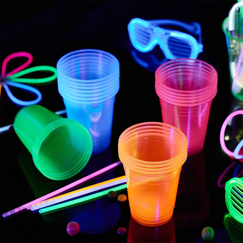 Wholesale clear disposable plastic cups 10pcs kit packaging