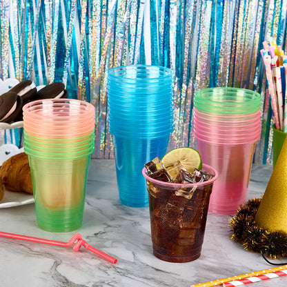 Heavy duty transparent drinking cups 8oz 12oz 16oz size range