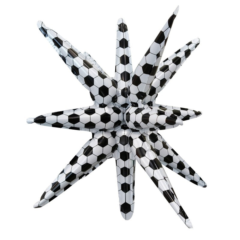 22 Inch 4D Cone Aluminum Foil Balloon Exploding Star Water Drop Light Integrated Balloon For Birthday Party Decoration