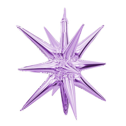 22 Inch 4D Cone Aluminum Foil Balloon Exploding Star Water Drop Light Integrated Balloon For Birthday Party Decoration