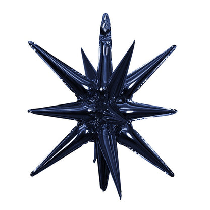 22 Inch 4D Cone Aluminum Foil Balloon Exploding Star Water Drop Light Integrated Balloon For Birthday Party Decoration
