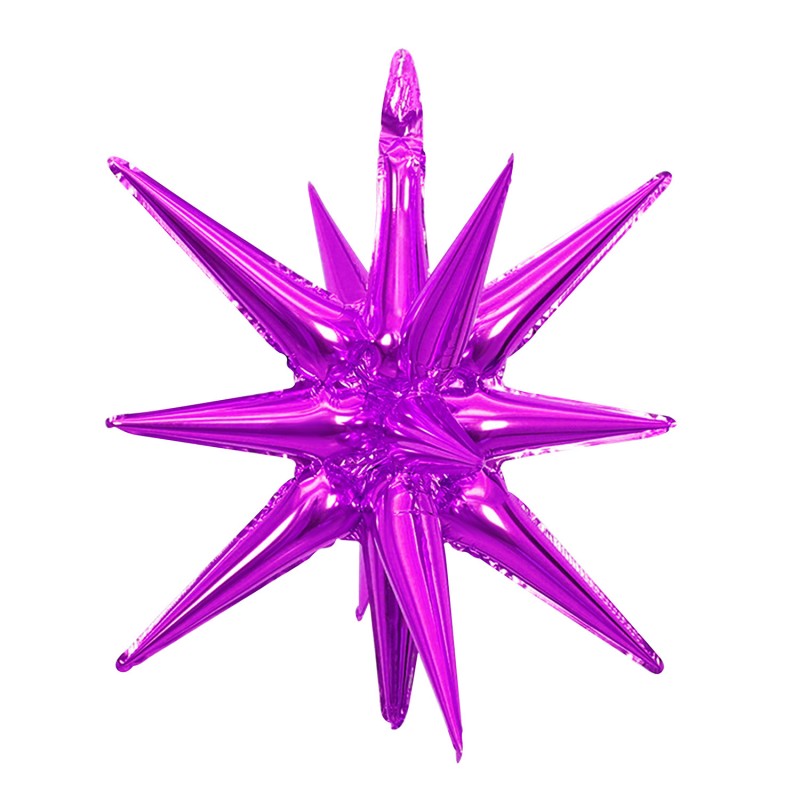 22 Inch 4D Cone Aluminum Foil Balloon Exploding Star Water Drop Light Integrated Balloon For Birthday Party Decoration