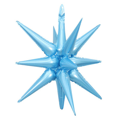22 Inch 4D Cone Aluminum Foil Balloon Exploding Star Water Drop Light Integrated Balloon For Birthday Party Decoration