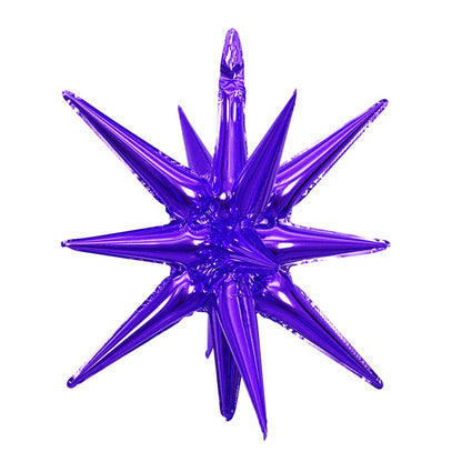 22 Inch 4D Cone Aluminum Foil Balloon Exploding Star Water Drop Light Integrated Balloon For Birthday Party Decoration