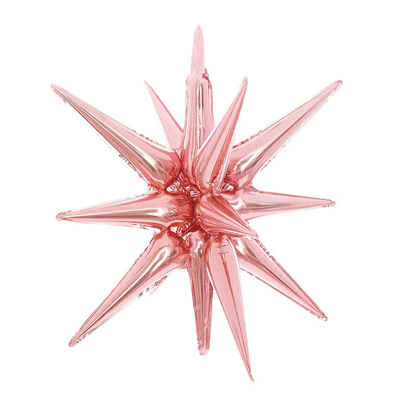 22 Inch 4D Cone Aluminum Foil Balloon Exploding Star Water Drop Light Integrated Balloon For Birthday Party Decoration