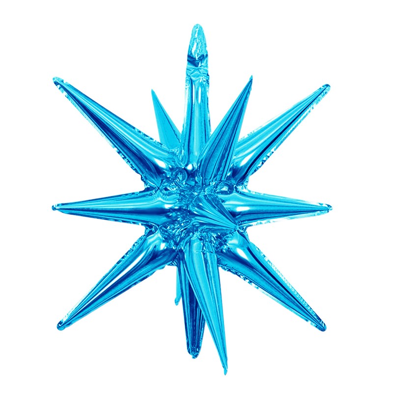 22 Inch 4D Cone Aluminum Foil Balloon Exploding Star Water Drop Light Integrated Balloon For Birthday Party Decoration