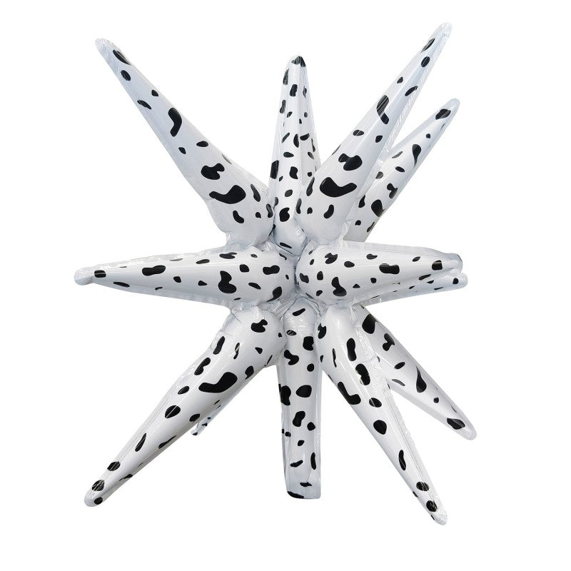 22 Inch 4D Cone Aluminum Foil Balloon Exploding Star Water Drop Light Integrated Balloon For Birthday Party Decoration