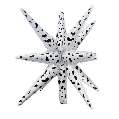 22 Inch 4D Cone Aluminum Foil Balloon Exploding Star Water Drop Light Integrated Balloon For Birthday Party Decoration