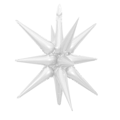 22 Inch 4D Cone Aluminum Foil Balloon Exploding Star Water Drop Light Integrated Balloon For Birthday Party Decoration