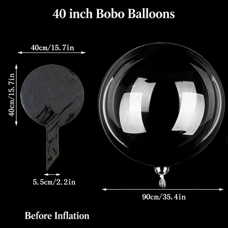 Clear bobo balloon 40-inch oversized giant spherical bubble