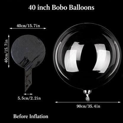 Clear bobo balloon 40-inch oversized giant spherical bubble