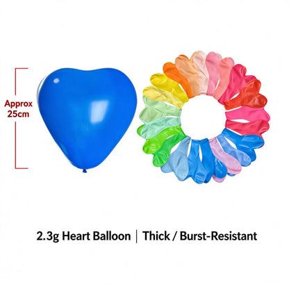 Printed latex balloon 10-inch heart-shaped thickened colorful assortment