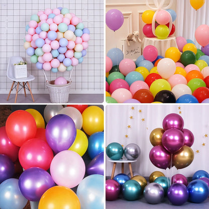 Printed latex balloon party garland and room installation display