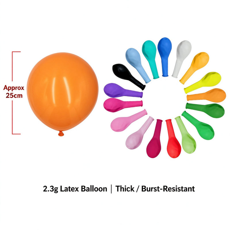Printed latex balloon 10-inch matte 2.3g thickened burst resistant