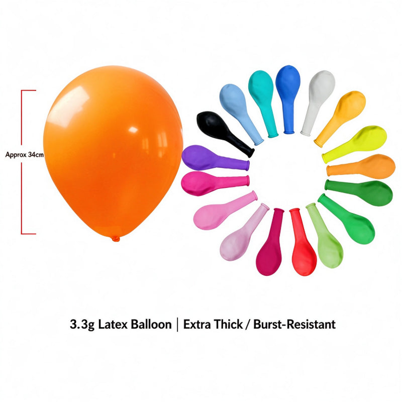 Printed latex balloon 12-inch matte 3.3g extra thick heavy
