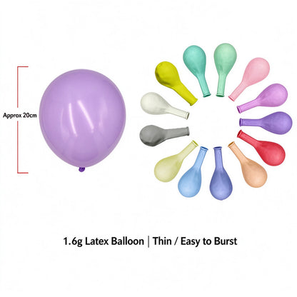 Printed latex balloon 10-inch macaron 1.5g pastel color wheel