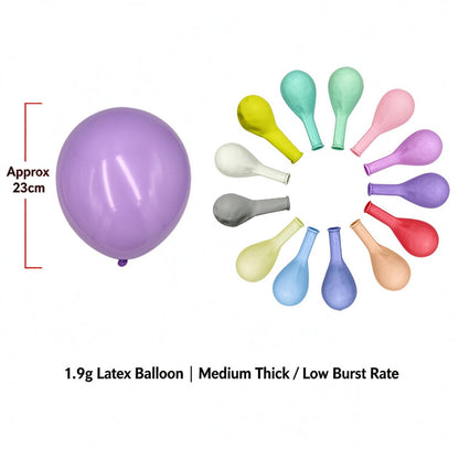 Printed latex balloon 10-inch macaron 1.9g medium thickness sphere