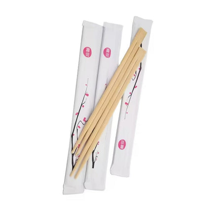 Wholesale Customizable Twin Bamboo Chopsticks for Takeout & Catering
