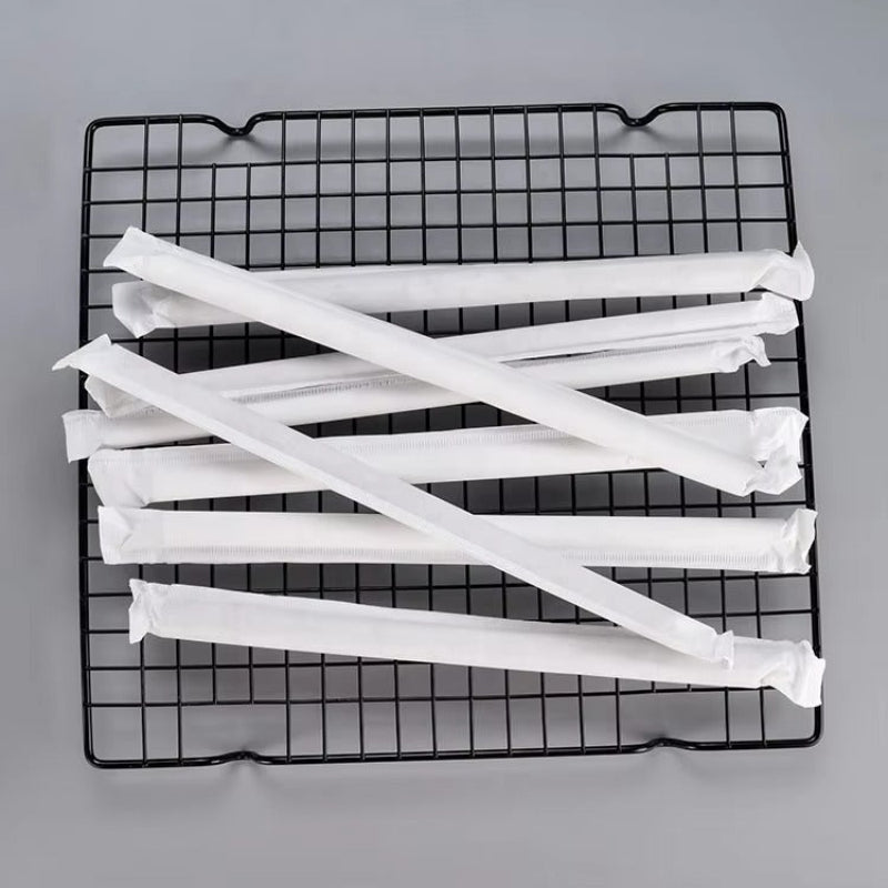 Complete Custom Paper Straw Series - 6/8/12mm Biodegradable & Individually Wrapped