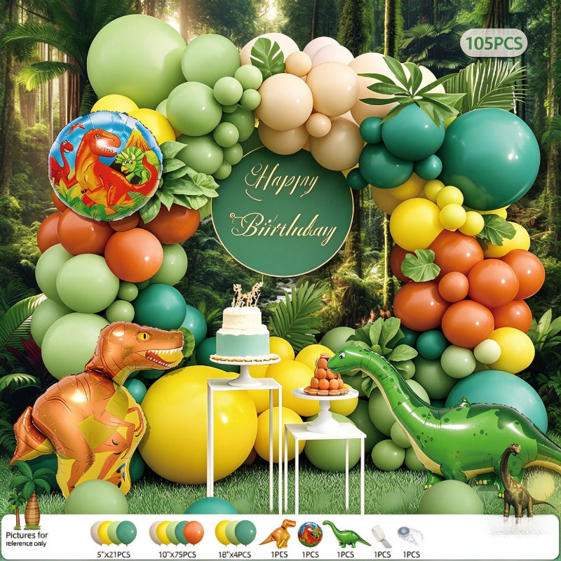 Dinosaur balloon garland kit mint sage green pastel balloon arch