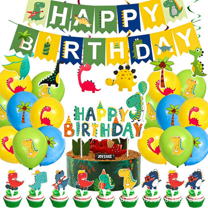 Dinosaur party tableware five-piece party decoration combo set