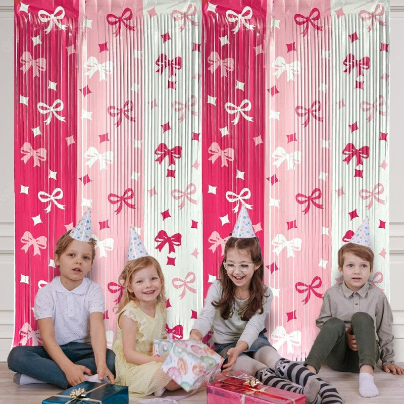 Shiny Tinsel Rain Curtain – Holographic Fringe Door Curtain for Birthday, Wedding & Outdoor Backdrop Decor