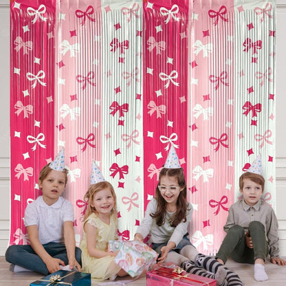 Shiny Tinsel Rain Curtain – Holographic Fringe Door Curtain for Birthday, Wedding & Outdoor Backdrop Decor