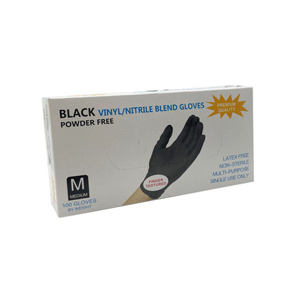 Wholesale Black Disposable Nitrile Gloves, Thick Blend Powder-Free & Latex-Free, Food Grade for Beauty Salon, Tattoo & Automotive