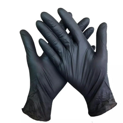 Wholesale Black Disposable Nitrile Gloves, Thick Blend Powder-Free & Latex-Free, Food Grade for Beauty Salon, Tattoo & Automotive