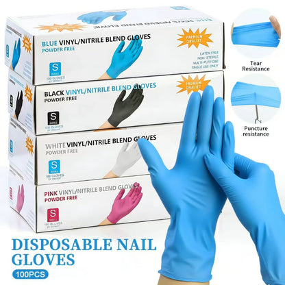 Wholesale Black Disposable Nitrile Gloves, Thick Blend Powder-Free & Latex-Free, Food Grade for Beauty Salon, Tattoo & Automotive
