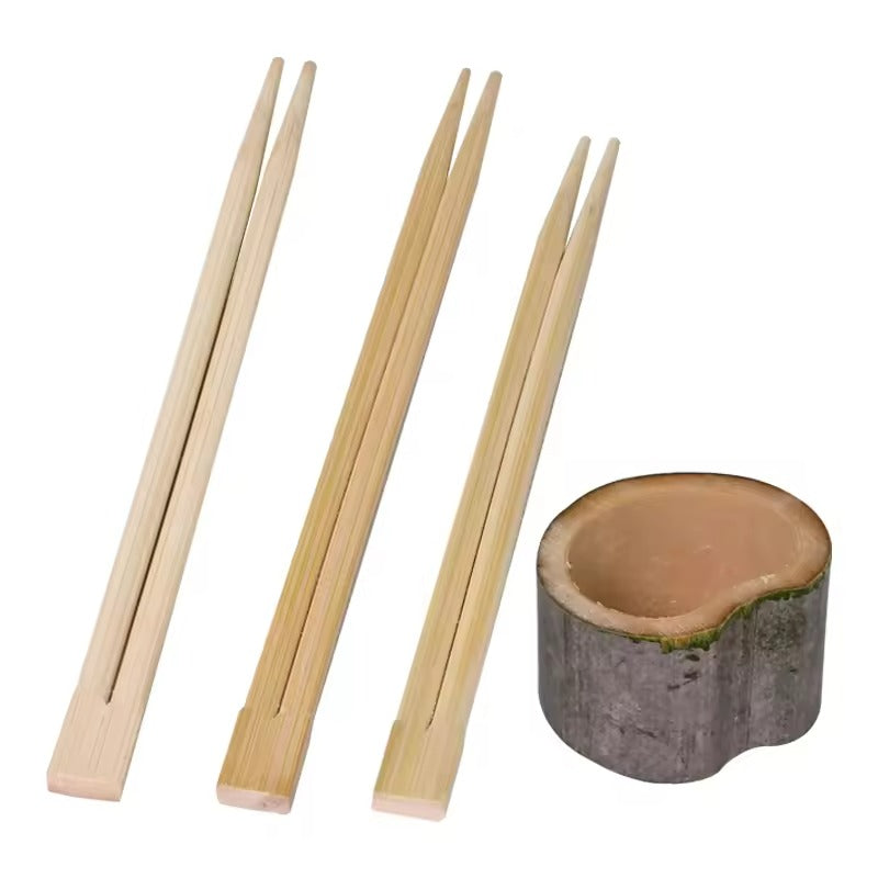 Wholesale Customizable Twin Bamboo Chopsticks for Takeout & Catering