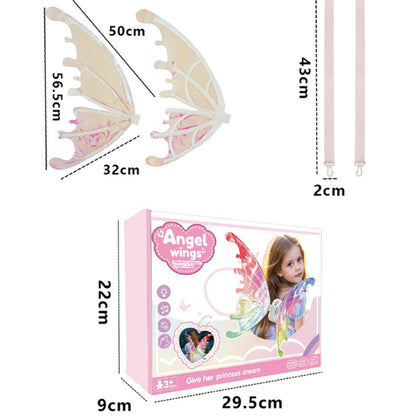 Electric LED fairy wings package box and dimension specs