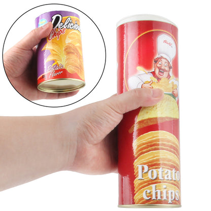 Prank Snake in a Pringles Can – Fake Jumping Serpent Toy for Halloween, Scary Practical Joke for Kids & Adults (A680-A685 Multiple Styles, Can Weight 86g-170g)