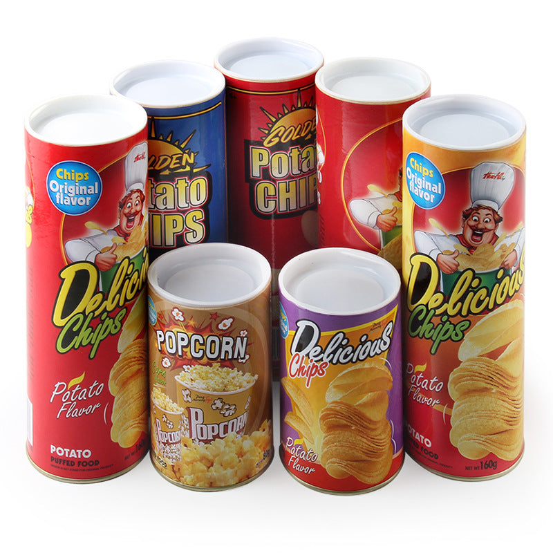 Prank Snake in a Pringles Can – Fake Jumping Serpent Toy for Halloween, Scary Practical Joke for Kids & Adults (A680-A685 Multiple Styles, Can Weight 86g-170g)