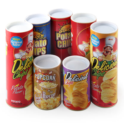 Prank Snake in a Pringles Can – Fake Jumping Serpent Toy for Halloween, Scary Practical Joke for Kids & Adults (A680-A685 Multiple Styles, Can Weight 86g-170g)