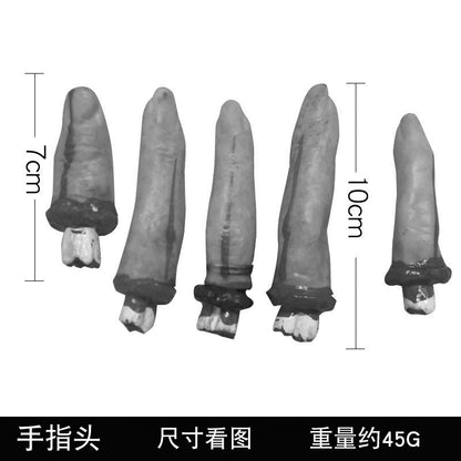 Haunted House Prop Set – Fake Severed Hand, Bloody Foot & Simulated Heart for Escape Room, Bar & Halloween Prank Decor
