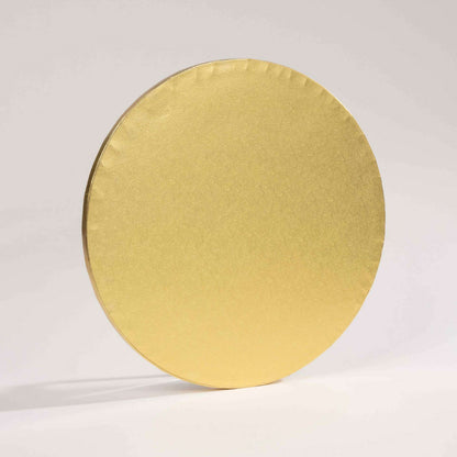 Round cake drum - Embossed gold foil finish